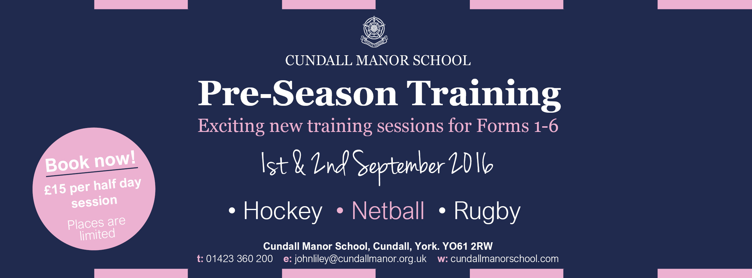 Kick off the pre-season with Cundall training camps